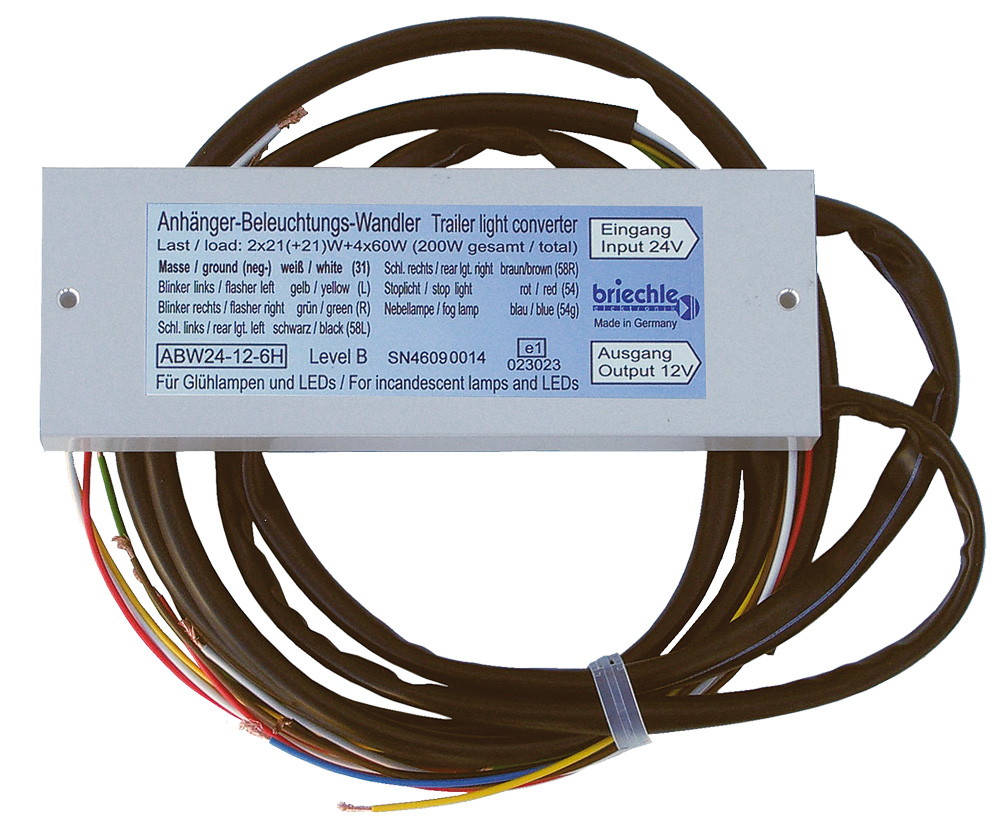AnhängerSpannungswandler 24>12V Hoelzle