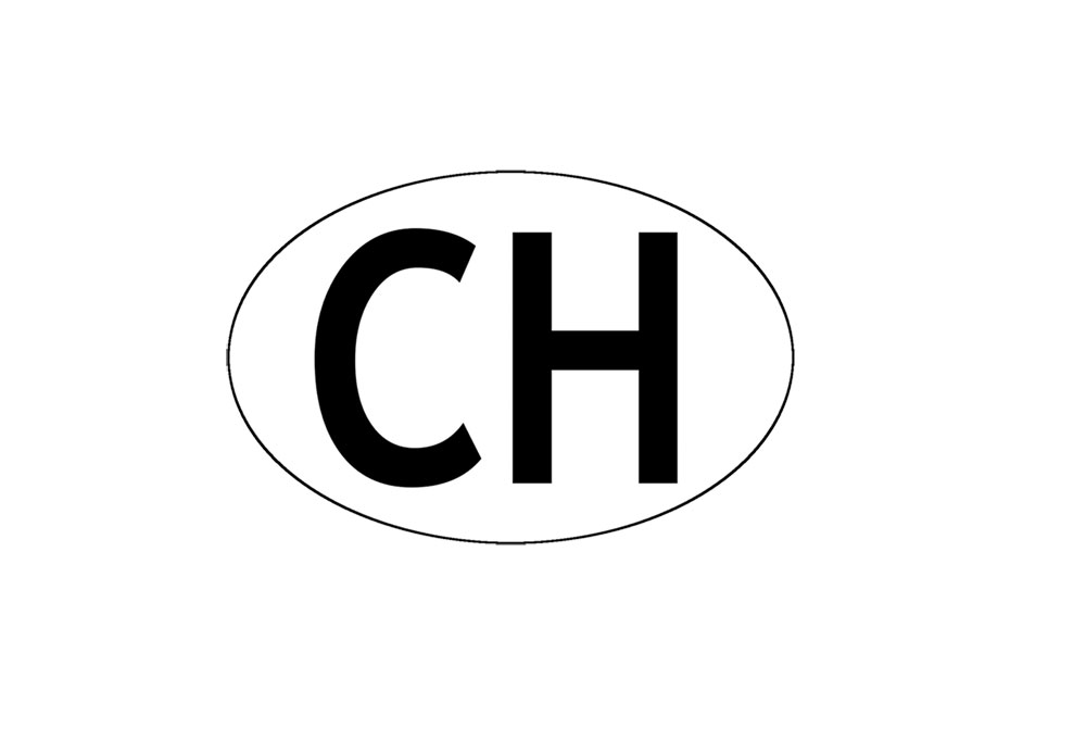 Autocollant CH pour moto Hoelzle