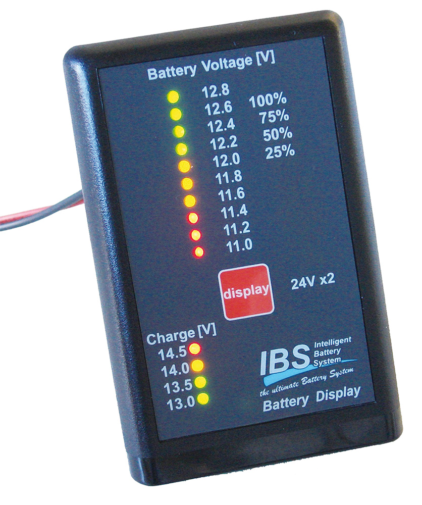 Batterie-Stromanzeige 12V - 4-stelliges LED Display Modul