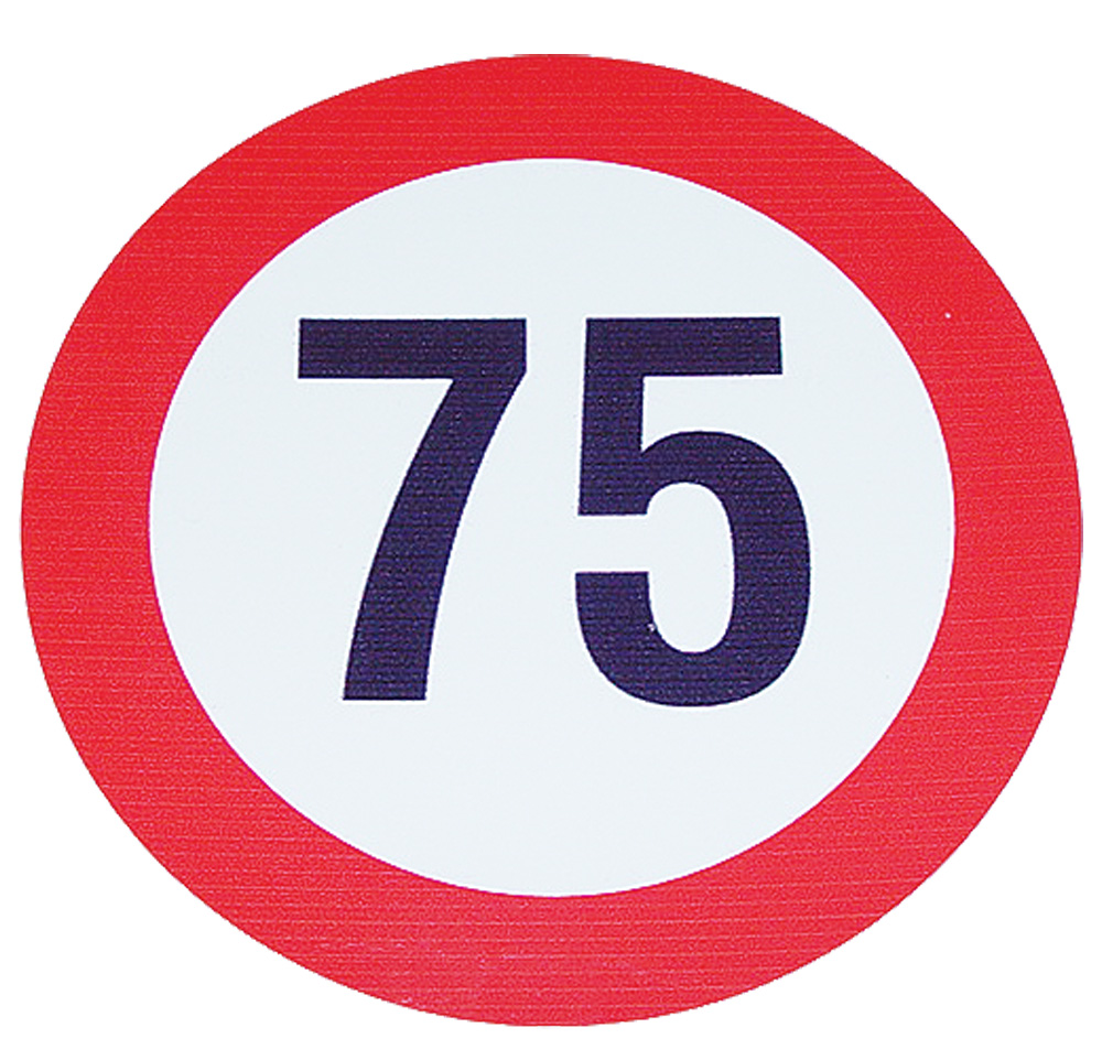 Geschwindigkeits-Begrenzungs-Schild 75km/h – Hoelzle