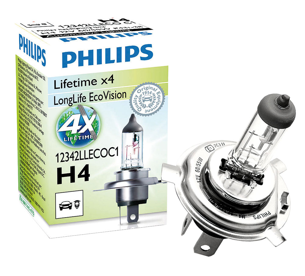 Philips Glühlampe H4 12V 60/55W LongerLife – Hoelzle