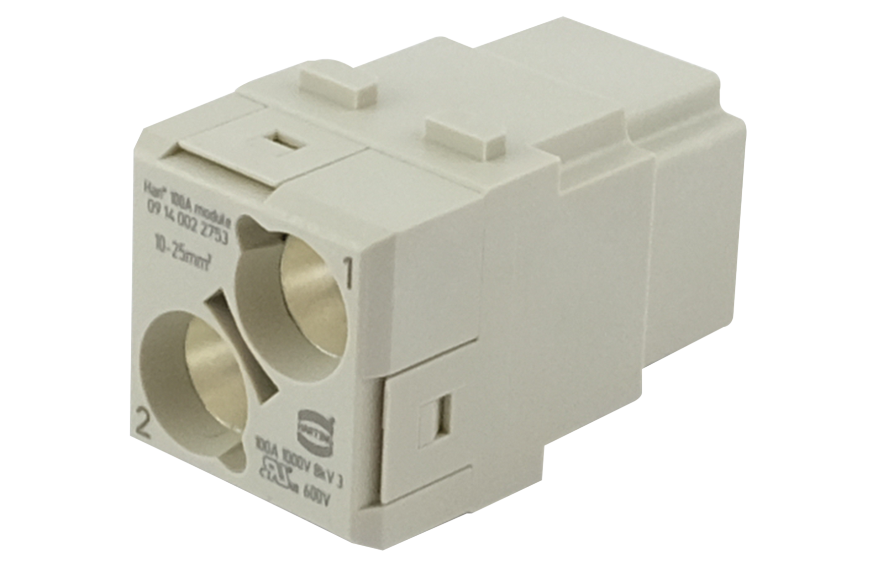 Harting Han 10A Buchseneinsatz – 10-polig, Schraubanschluss, 250 V, 16 A, IP65, -40°C Bis +125°C, Für Maschinenbau & Automation