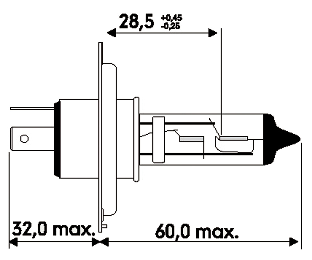 Ampoule 12V 35/35W HS1 (PX43T)