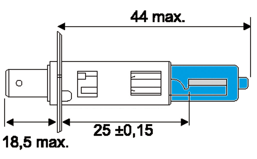 DIAMAX E2013L Lot de 10 ampoules à incandescence H7 pour voitures 12 V 55 W PX26d