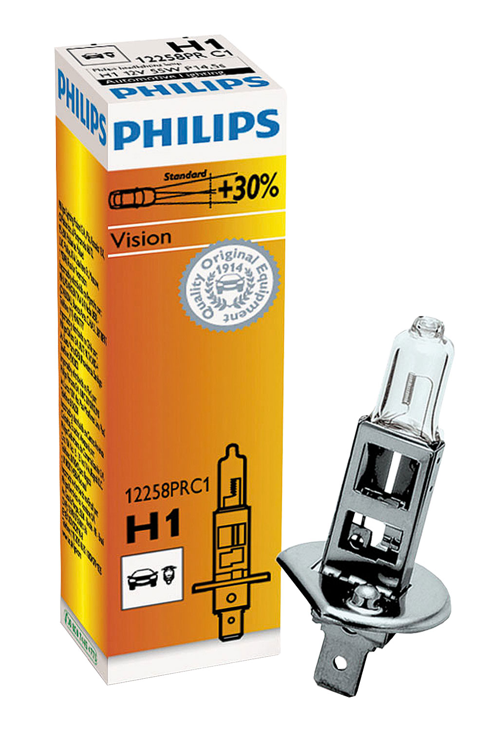 Philips ampoule H1 12V 55W Premium +30% – Hoelzle