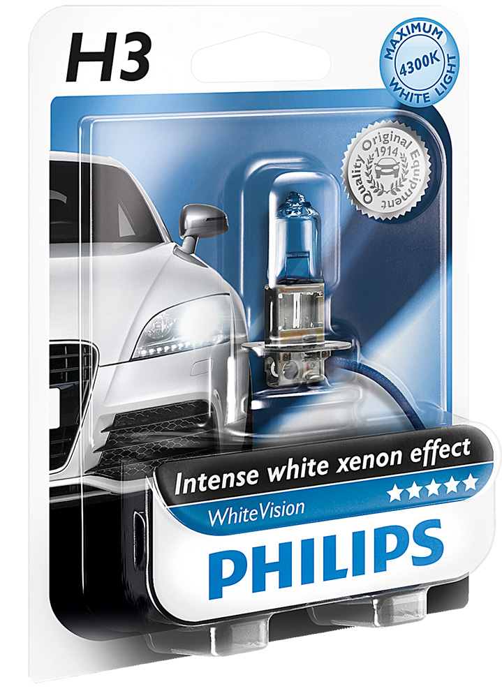 Philips ampoule H3 12V 55W WhiteVision – Hoelzle
