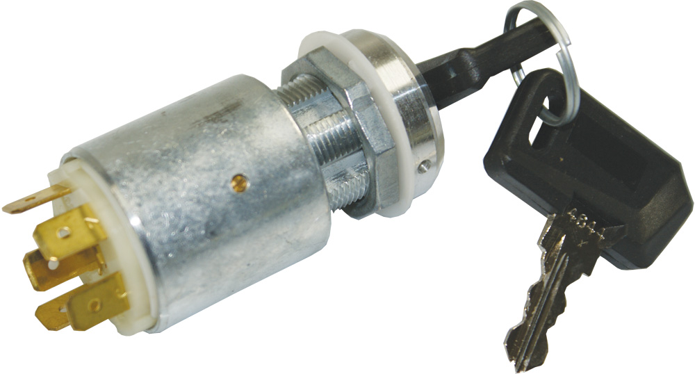 Clé De Contact Tracteur/pelle - 2 Pièces Argentées - Diamètre 5 Mm - Remplacement Direct - 5