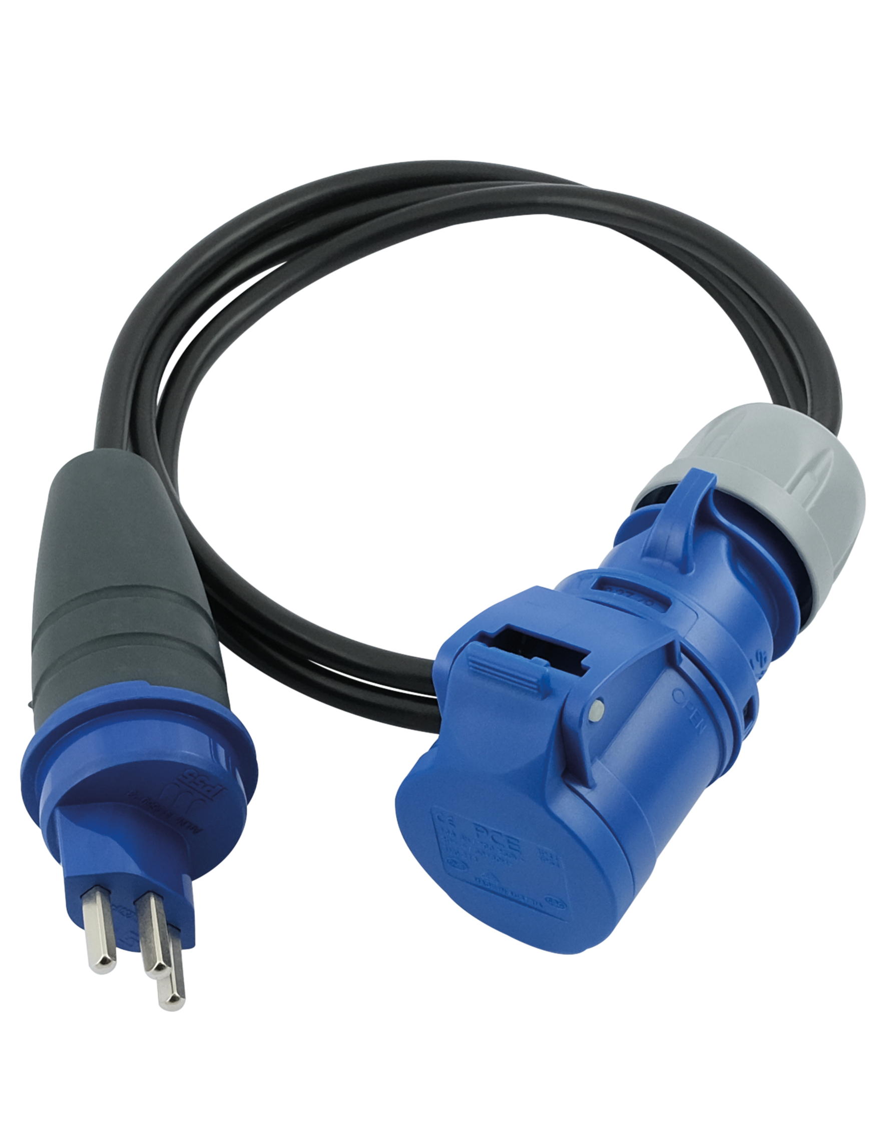 T23-CEE Adapterkabel 1.5 m 3-pol 16 A IP55 – Hoelzle