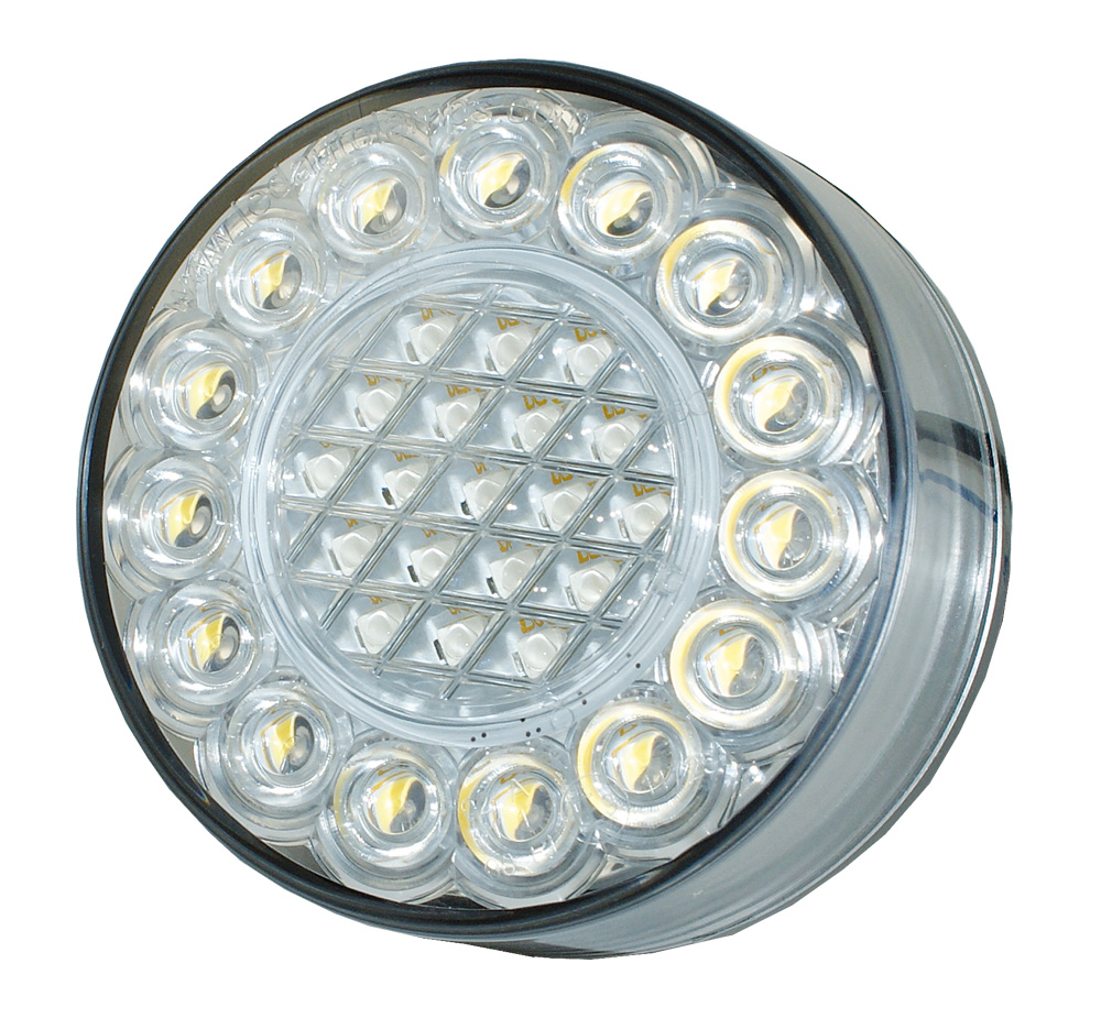 Tralert | LED-Scheinwerfer / Tagfahrlicht Mit Weißem Ring 12/24 V | WD