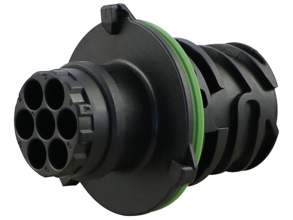 Stiftgehäuse AMP 7-pol. wasserd. IP67 – Hoelzle