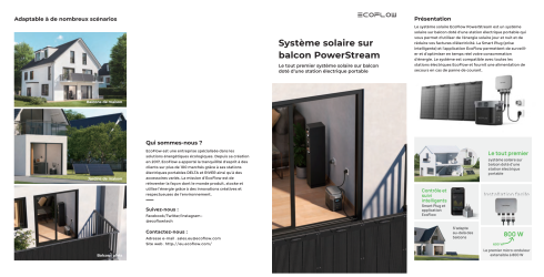 PowerStream Centrale électrique pour balcon Set avec Delta Pro