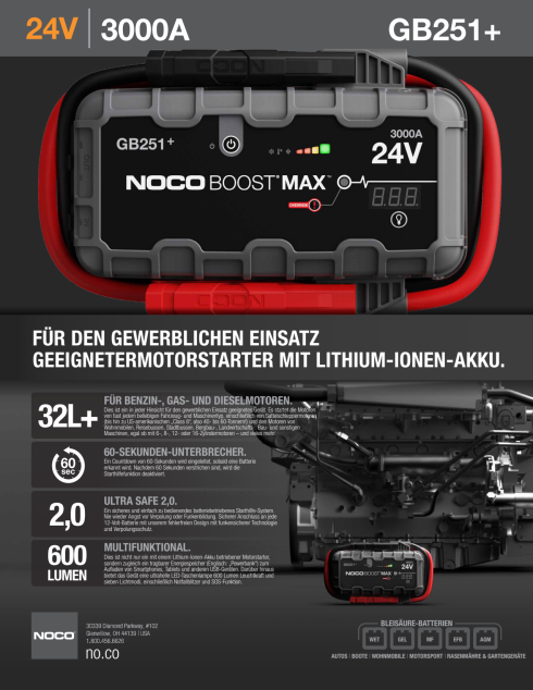 Noco Boost Max Jump Starter - Krautli (Schweiz) AG - Shop