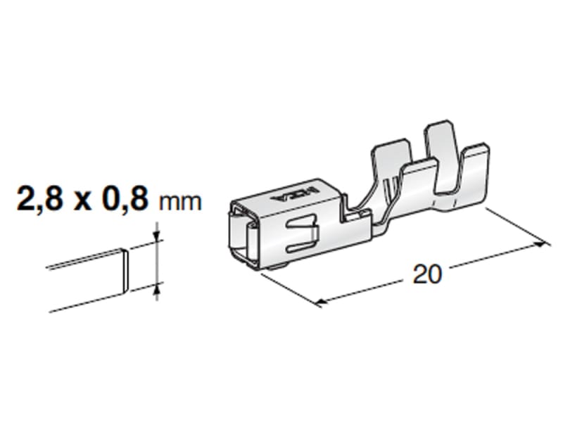 Flachsteckhülsen Fiat/MINI F280/Mini-Sich. – Hoelzle