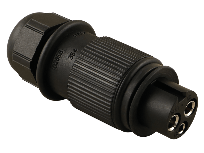 Stecker 3-pol. Typ Cobo mit Buchsenkontakten – Hoelzle