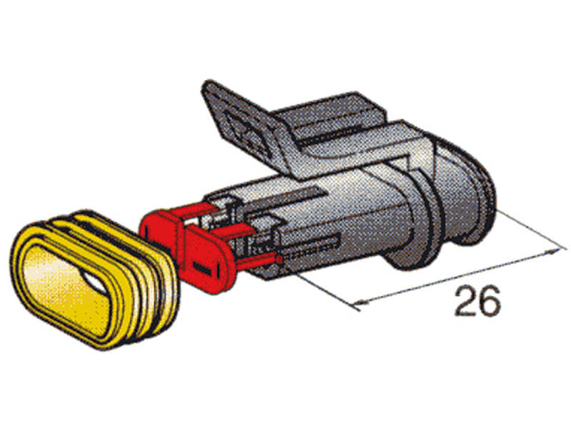 Buchsengehäuse SUPERSEAL 1.5, 2-pol – Hoelzle