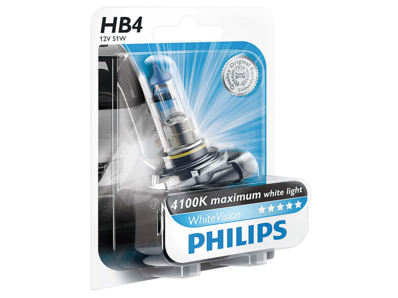 Лампа Philips h11 12v 55w pgj19-2 b1 WHITEVISION как светят.