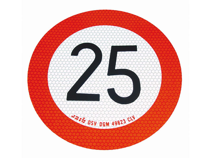 Geschwindigkeits-Begrenzungs-Schild 25 km/h – Hoelzle