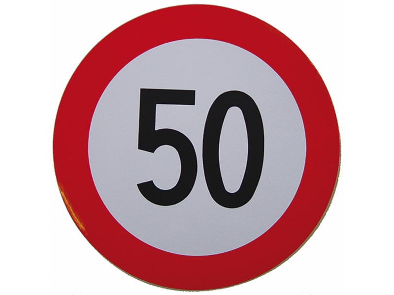 Geschwindigkeits-Begrenzungs-Schild 50 km/h – Hoelzle