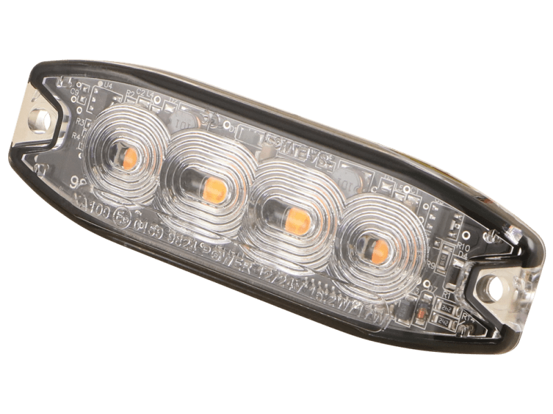 LED-Blitzleuchte gelb, ECE R65, 12/24V – Hoelzle