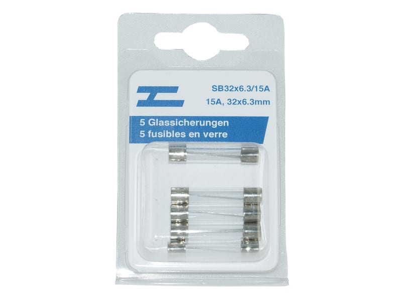 5 Glassicherungen 32x6.3mm, 15 Amp. – Hoelzle