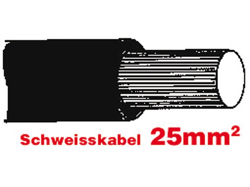 Batteriekabel hochflexibel 25mm2, schwarz