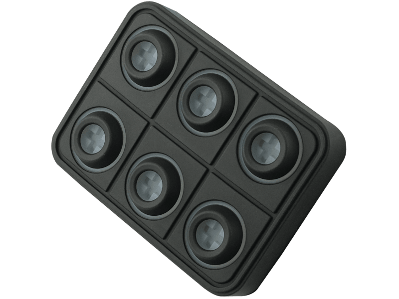 Keypad mit 6 Tasten (2X3), CAN, Deutsch Stecker - 12 / 24 V – Hoelzle