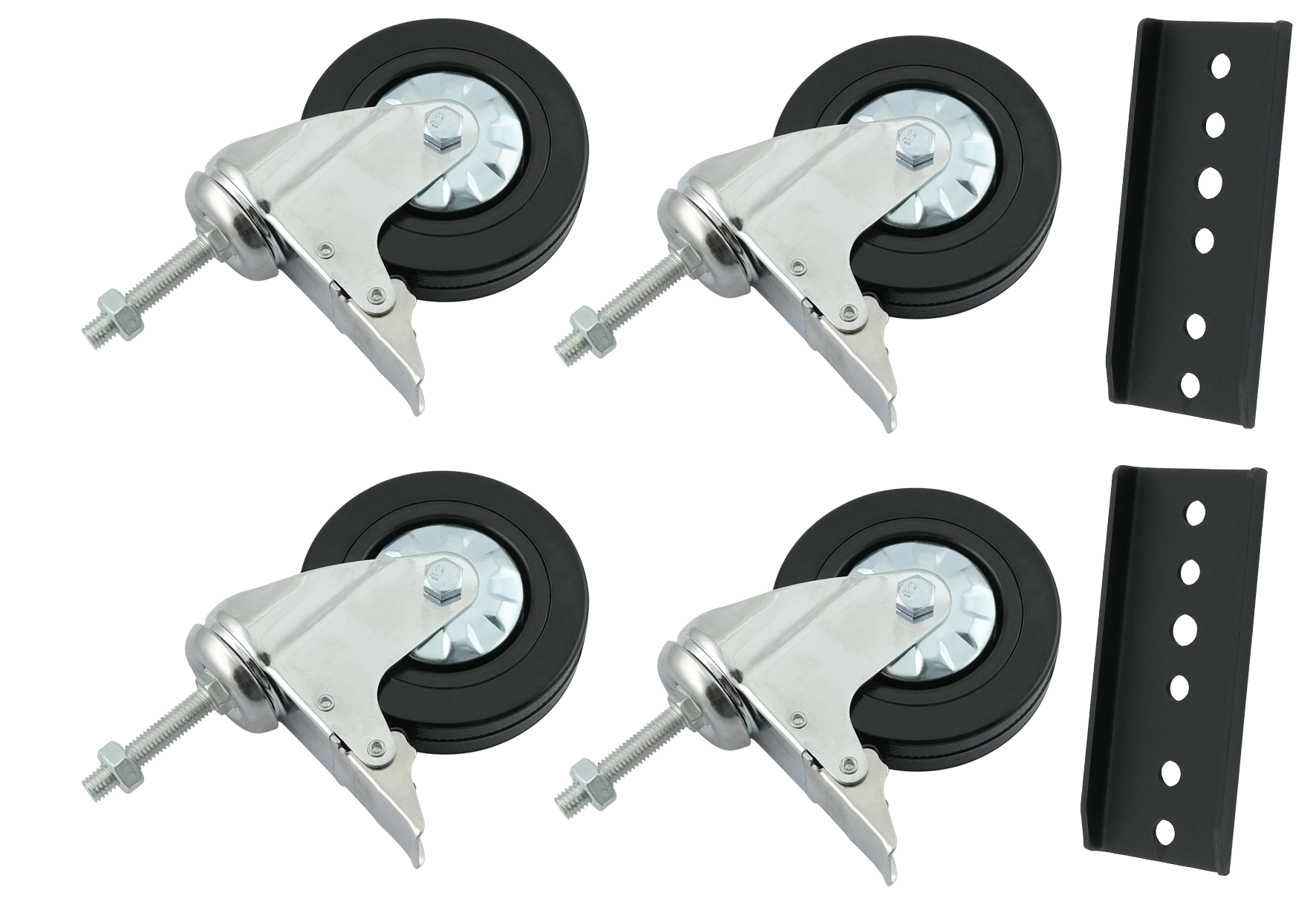 Support Base Patin Quadruple Kit De 4 Plaques De Support Pour Patins à Roulettes - En Acier Inoxydable, Compatibles Avec La Plupart Des Modèles Compatibilité Large Patins Différents