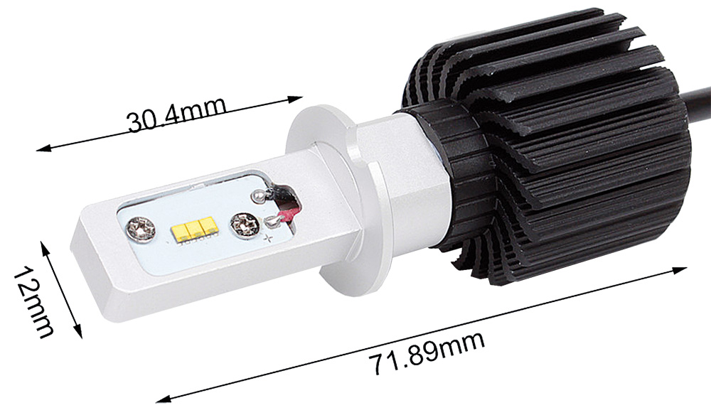 2 Stk. H3-LED Lampen 12/24V 4000lm 7G – Hoelzle