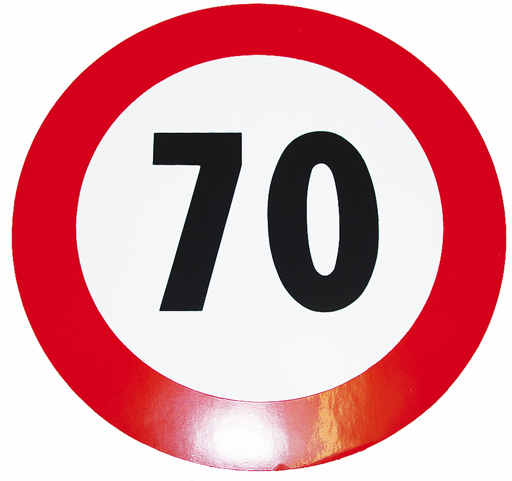 Geschwindigkeits-Begrenzungs-Schild 70 km/h – Hoelzle