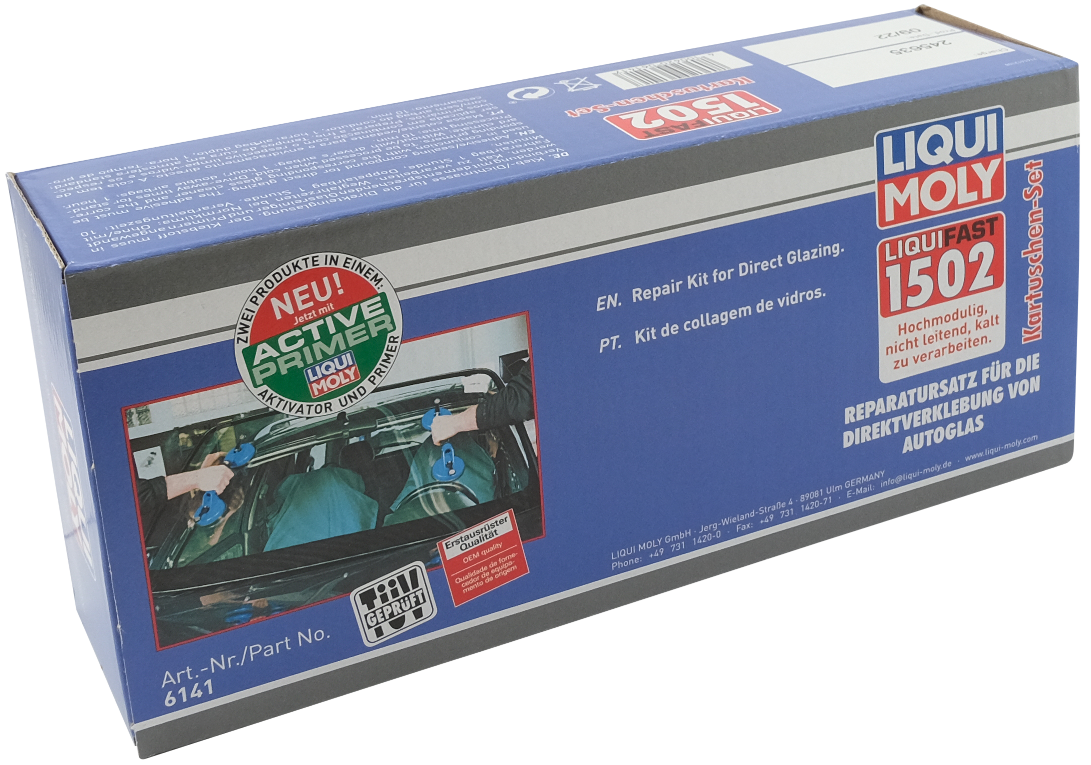 Liqui Moly 6138 - Set Di 2 Cartucce Di Colla A Caldo Liqui Fast 1402, Con Disco Adesivo, Per Riparazioni E Manutenzione Auto - 2