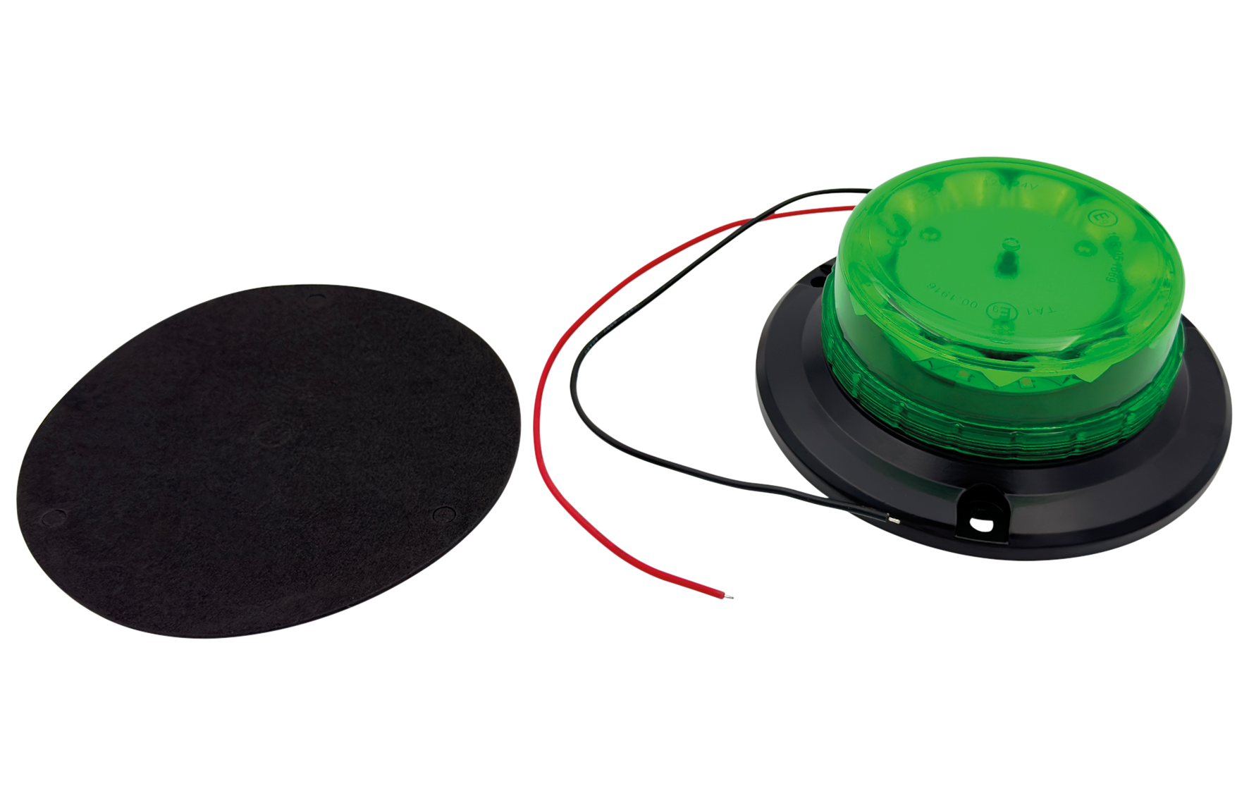 Gyrophare à Led Magnétique Vert Rotatif Et Flash CRONOS® 8W 12/24V