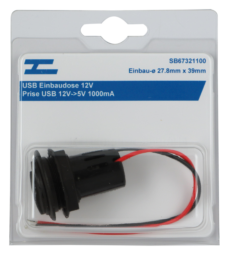 Prise USB 12/24V->5V 2x 2500mA – Hoelzle