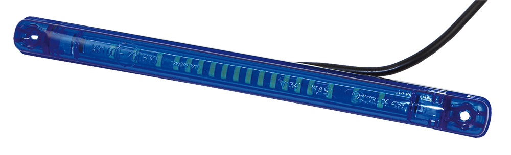 Feu flash environ à LED bleu, ECE-R65, 12/24 V – Hoelzle